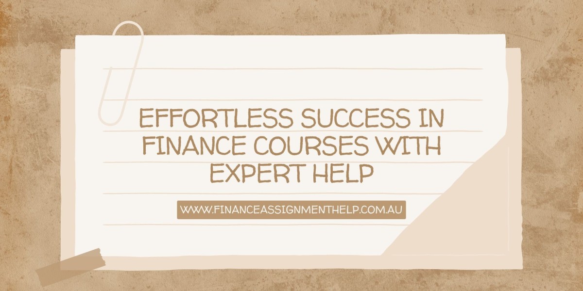 Effortless Success in Finance Courses with Expert Help