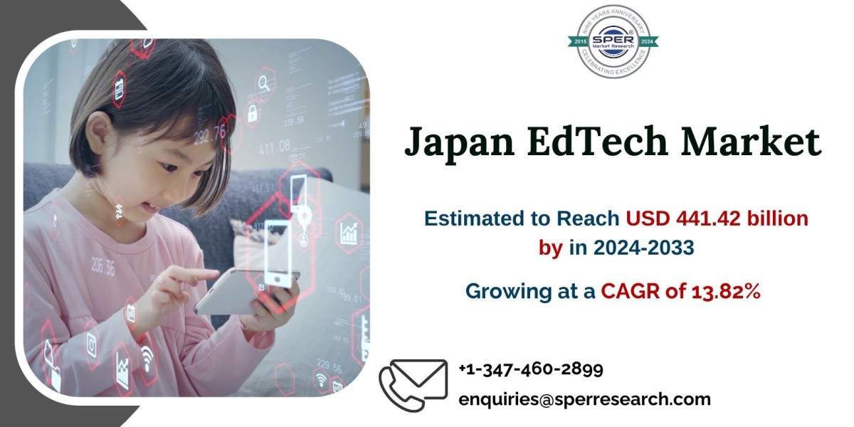 Japan EdTech Market Projected to Hit USD 441.42 Billion by 2033, Anticipated to Grow at a CAGR of 13.82%