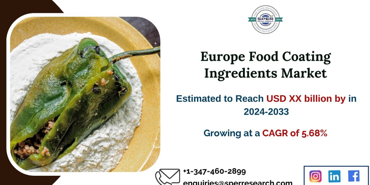 Europe Food Coating Ingredients Market Valuation to Hit USD XX Billion by 2033, Growing at a CAGR of 5.68%