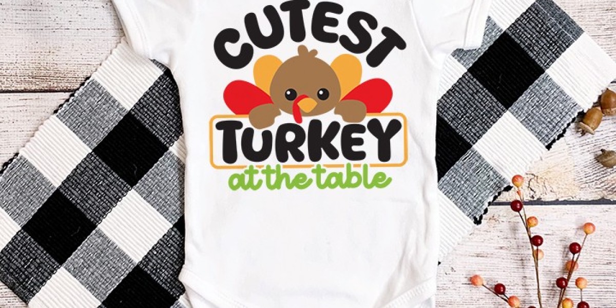 How to Create Adorable Thanksgiving Shirts with the "Cutest Turkey at the Table" SVG Cut File