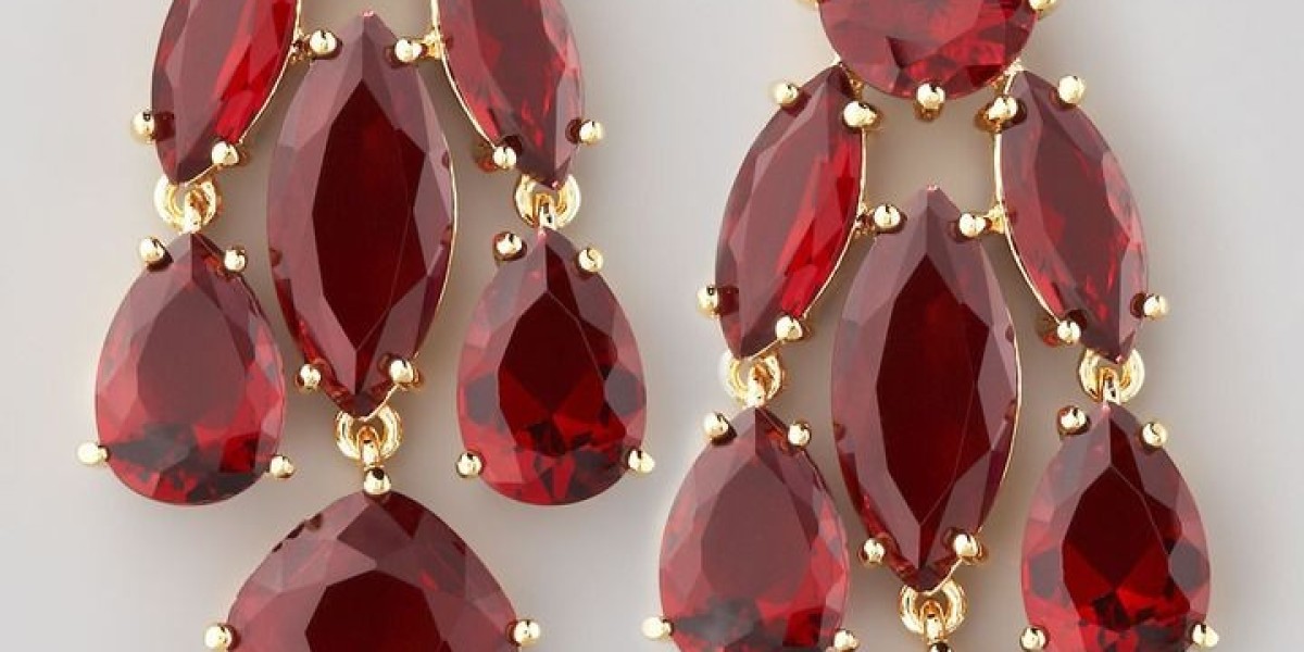 Ruby Statement Earrings The Perfect Blend of Elegance and Boldness