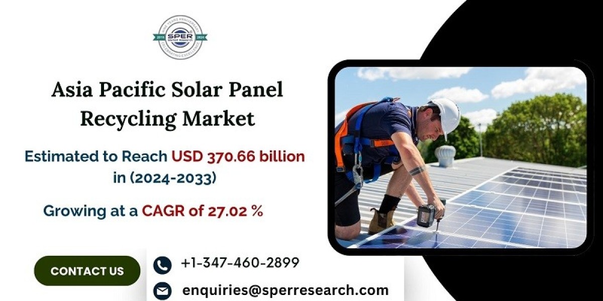 Asia Pacific Solar Panel Recycling Market Size 2024, Forecast Analysis 2024-2033: SPER Market Research