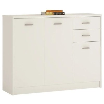 4YOU 3 Door 2 Drawer Wide Cupboard in Pearl White Profile Picture