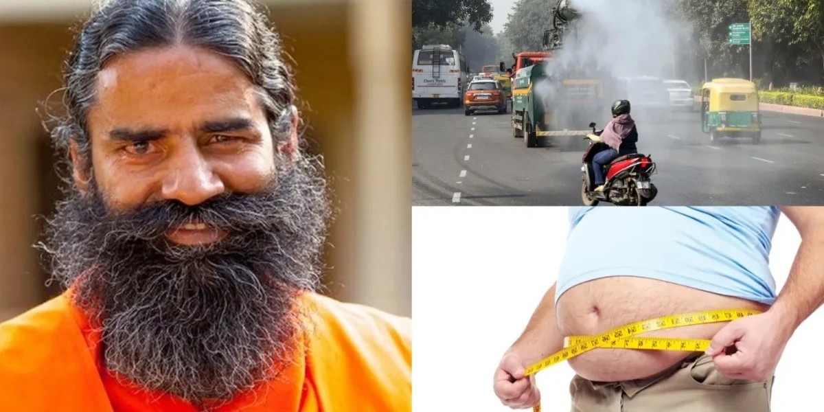 Pollution baba ramdev solution reduce weight