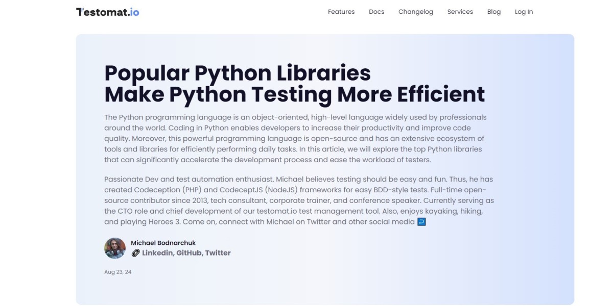 Top 5 Best Python Packages to Enhance Your Testing Efficiency