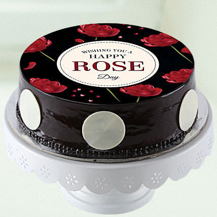 Buy Rose Day Truffle Photo Cake Online | Free Delivery