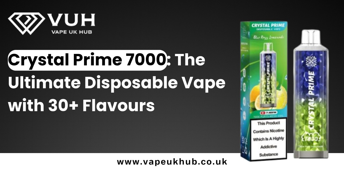 Crystal Prime 7000: The Ultimate Disposable Vape with 30+ Flavours