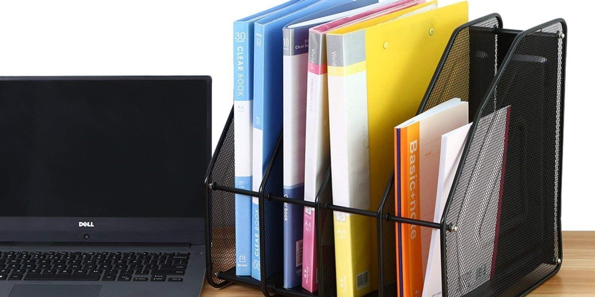 Multi-Layer Metal Mesh Holder for Files, Magazines & Papers