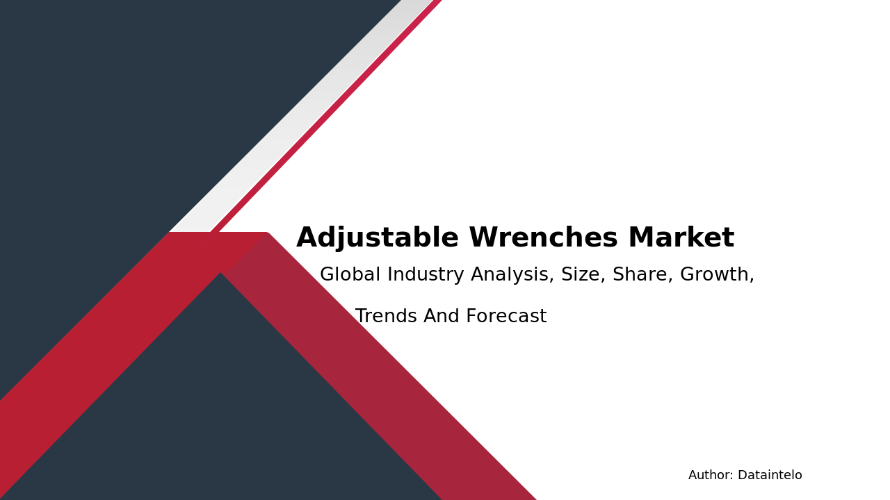 Adjustable Wrenches Market Report | Global Forecast From 2024 To 2032